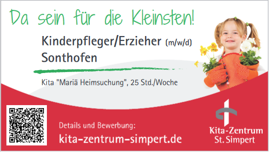 Stellenanzeige Kindergarten Maria Heimsuchung